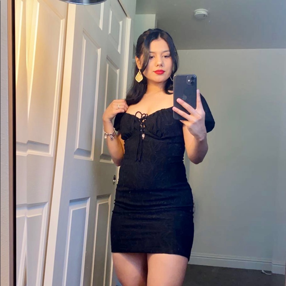Cute short black dress